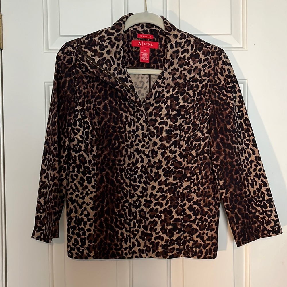 Leopard Cheetah Animal Print Zipper Jacket 8